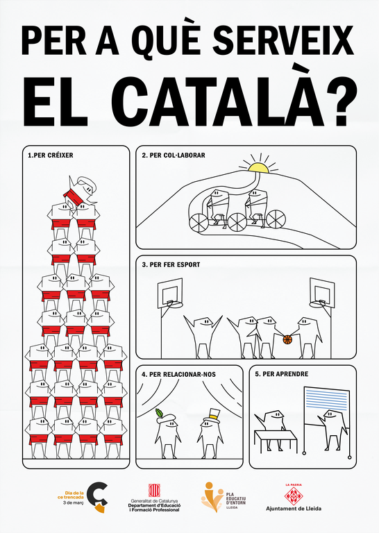 Cartell de difusió 'Per a què serveix el català'