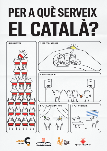 Cartel de difusión 'Per a què serveix el català?'